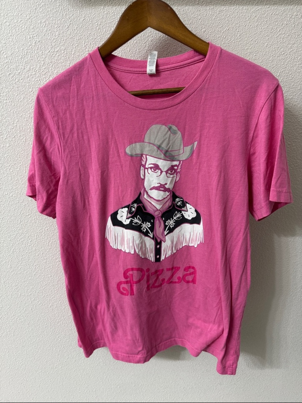 Bella Canvas Pink Graphic Short Sleeve Pizza Tee